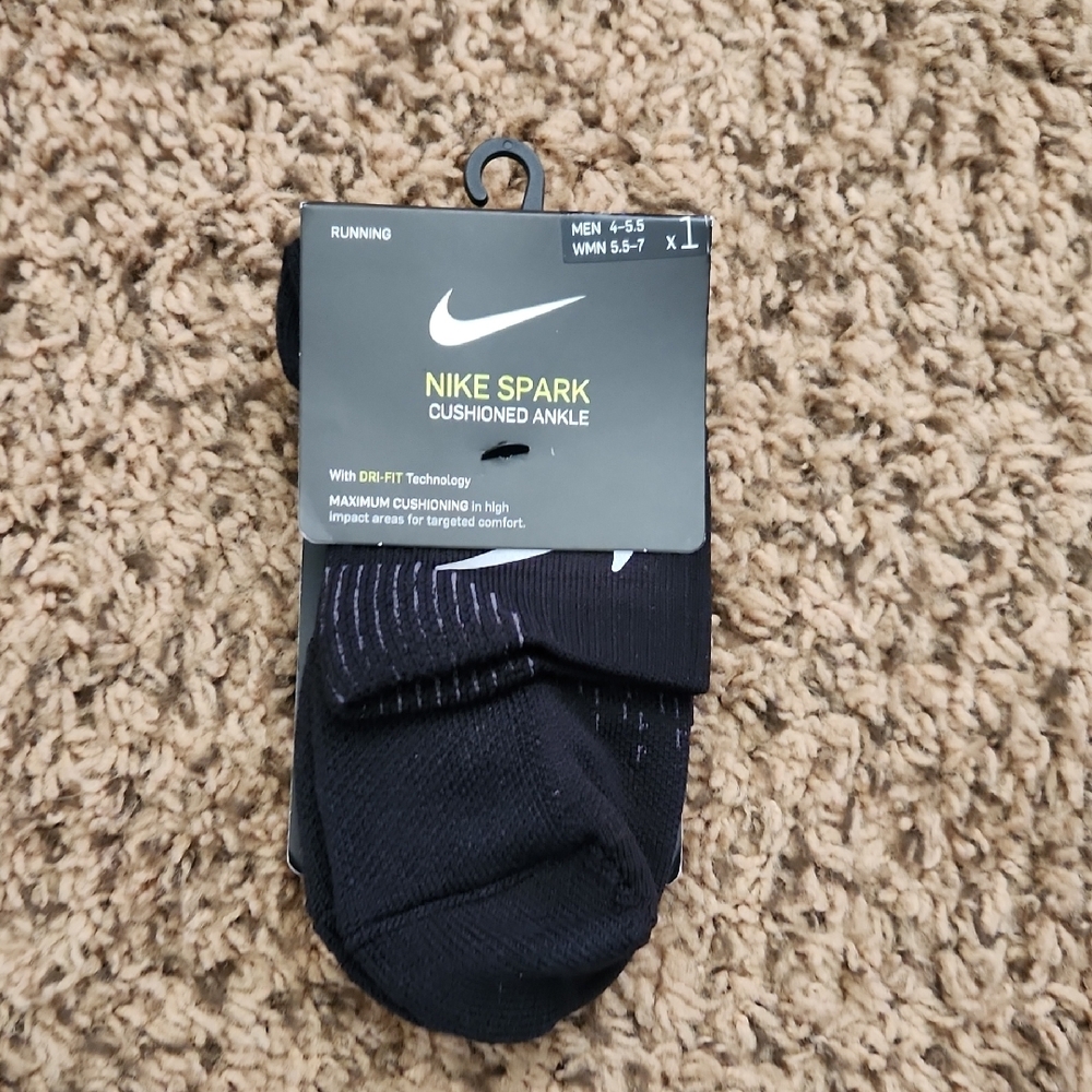 Nike Spark Cushioned Ankle Socks - Black